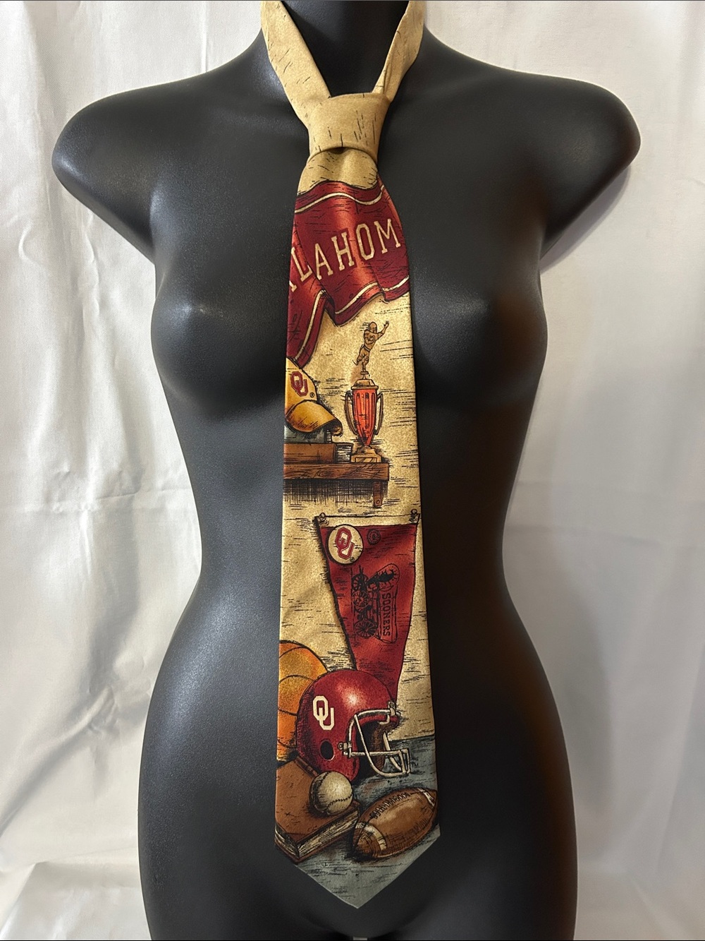 official licensed Oklahoma Sooners Nostalgia Tie by Eagles Wings